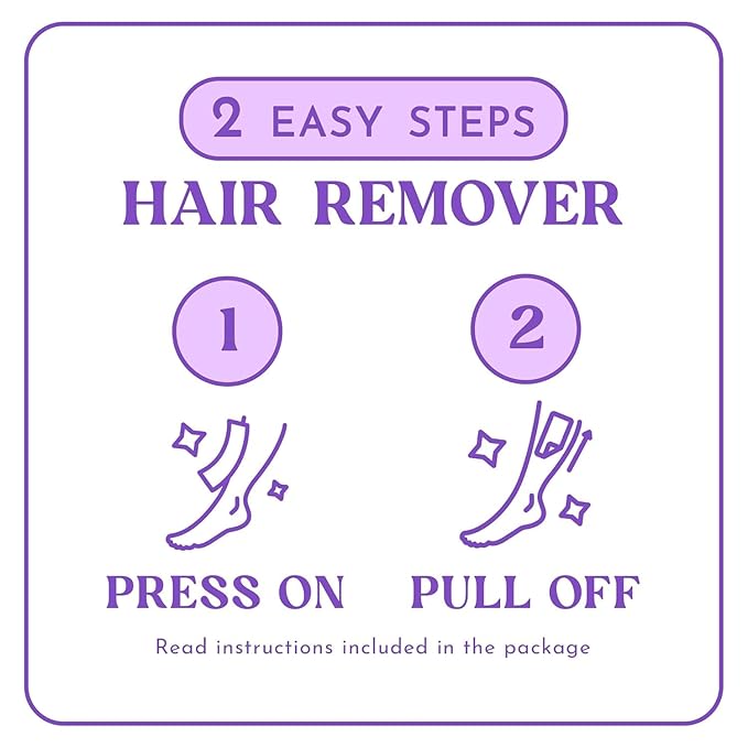 MOOM Express Wax Strips with Chamomile & Lavender, Hair Removal Kit with Finishing Oil – Legs, Bikini, Face & Body, 10 Double-Sided Strips (2 Pack), 40 Count