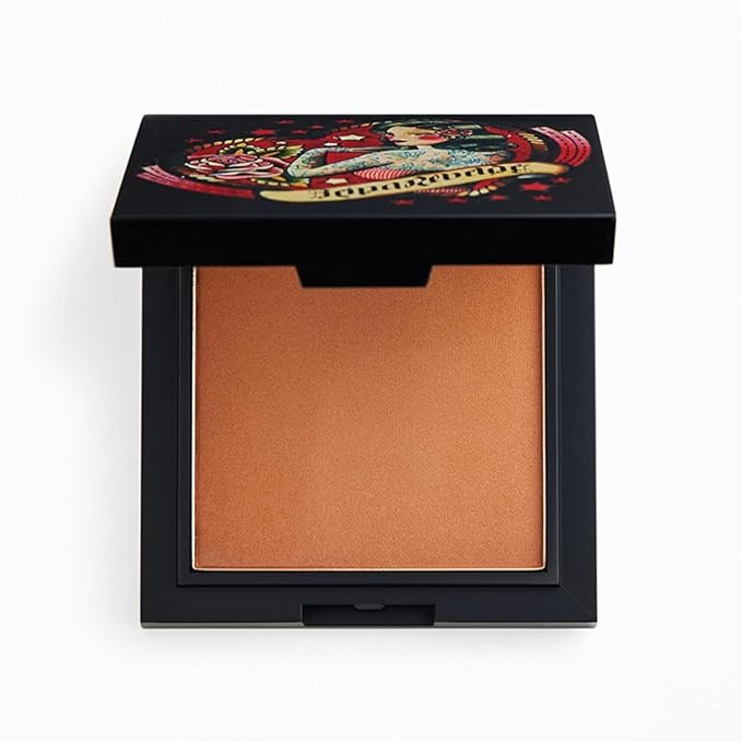 REINA REBELDE Canela On Your Face Finishing Powder | Enriched with Avocado and Rose Oil | Pressed Powder with Oil-Free Finish Long-lasting | Cruelty Free and Vegan Cinnamon shade