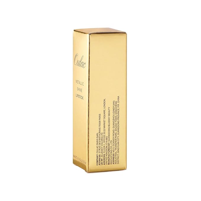 Oulac Nude Matte Lipstick with Glow Metallic Finish - Vegan Lipstick for Women, Creamy Texture, Hydrating Clean Beauty Formula, High-End Magnetic Hook Design, GM10 Chicness