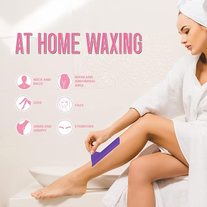 Miss Cire Purple Hard Wax Beads - Painless Hair Removal Peel-Off Wax - No Strips Needed - Low melting Point - Gel Like Consistency - For Face and Body - Hello Gorgeous - For Sensitive Skin - 8oz