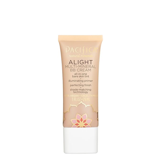 Pacifica Alight Multi-Mineral BB Cream – Shade 11 Light Tinted Moisturizer & Primer in One, Sheer Glowing Coverage, Hydrates, Primes & Perfects, 100% Vegan Cruelty Free Dermatologist Tested