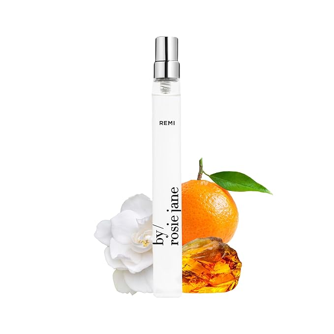 By Rosie Jane Eau De Parfum Travel Spray (Remi) - Clean Travel Perfume for Women - Enriched with Notes of Mandarin, Cardamom & White Amber - Vegan, Paraben, Sulfate & Phthalate Free (10 ml)