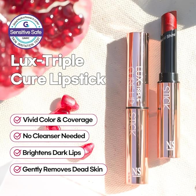 Lux Triple Cure Lipstick (0.12oz) (Dione (Cool Red))