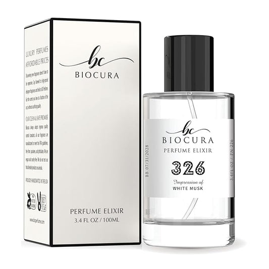 BC Perfume 326 Inspired by White Musk For Women Replica Fragrance Dupes Eau de Parfum Spray Bottle 3.4 Fl Oz/100ml-X1