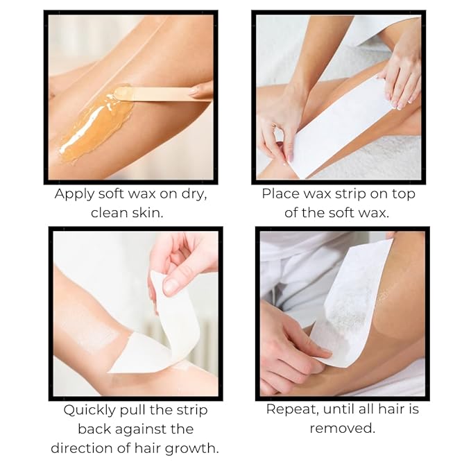 Omwah Beauty Professional Salon Grade Facial and Body Non Woven Epilating Wax Strips Large 3 x 9 Hair Removal (2000 Count)