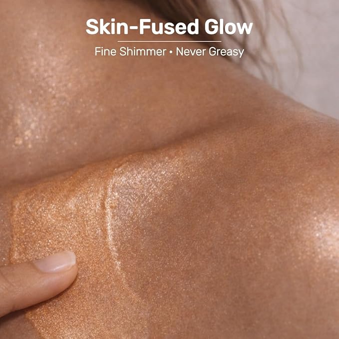 Bronzing Drops, Lightweight Luminous Bronzing Lotion for Face & Body, Buildable Waterproof Sun-Kissed Glow, Natural Glow Enhancer to Mix with Moisturizer or Foundation, #2 Medium