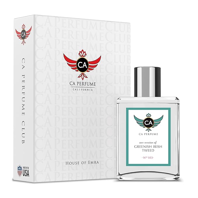 CA Perfume Impression of Greenish Irish Tweed for Men Woody Floral Musk Fragrance Long Lasting Mens Cologne Eau De Parfum 1.7 Fl Oz 50ml
