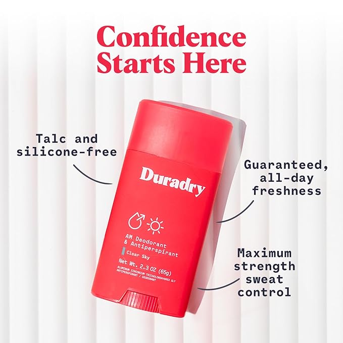 Clinical-Strength Antiperspirant Deodorant for Women and Men - Clean formula with Natural Ingredients, Odor, and Excessive Sweat protection for Armpits - Sweatwater + Sea Salt/Cool Citrus + Cedar