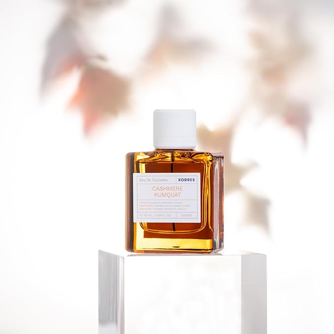 KORRES Eau de Toilette, Cashmere Kumquat Fragrance for Women and Men, Citrus Floral Woody Perfume with Orange Blossom, Vanilla & Cedarwood, Inspired by Greek Island Scents, 1.69 Fl Oz