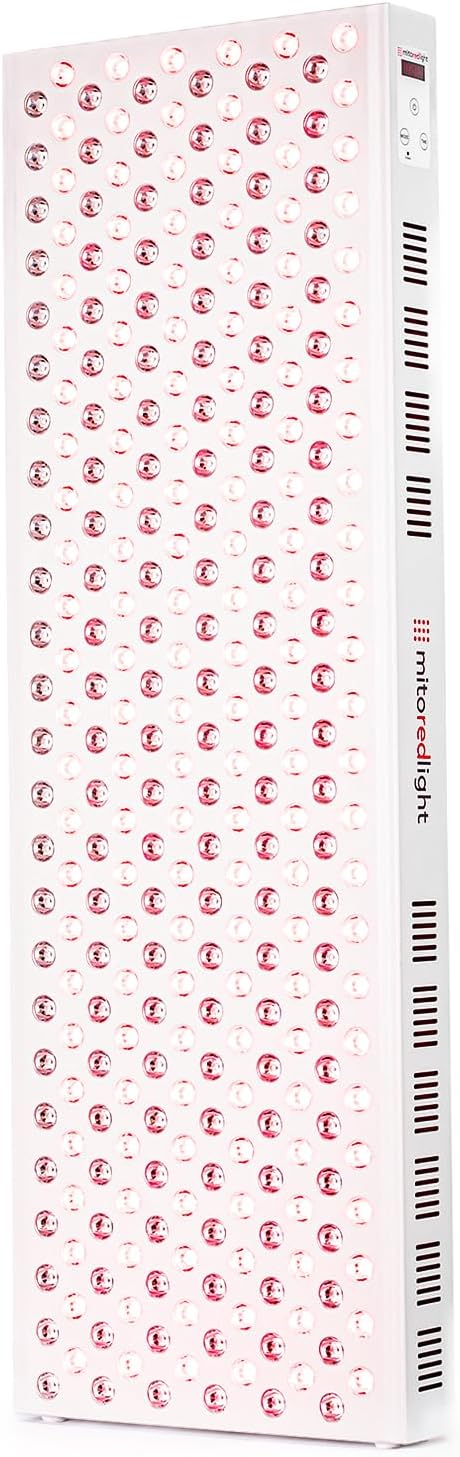 Mito Red Light - MitoMEGA 2.0 Red Light Panel - Red Light Therapy for Face and Neck – Red Light Therapy Panel - Red Light & Near Infrared Red Light Therapy - at-Home Red Light Therapy for Body