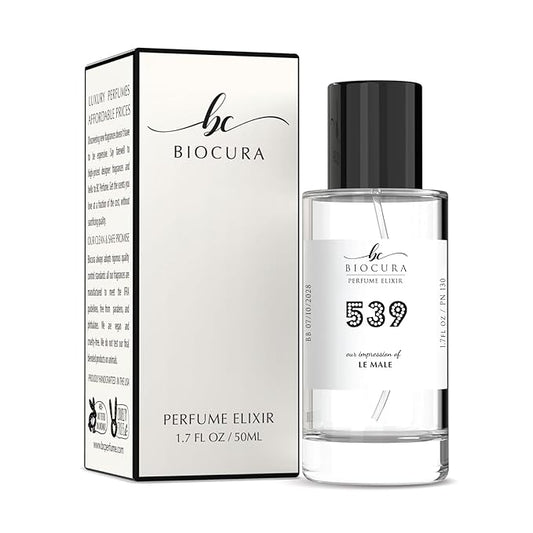 BC Perfume 539 Inspired by Jean Paul Le Male For Men Replica Fragrance Dupes Eau de Parfum Spray Bottle 1.7 Fl Oz/50ml-X1