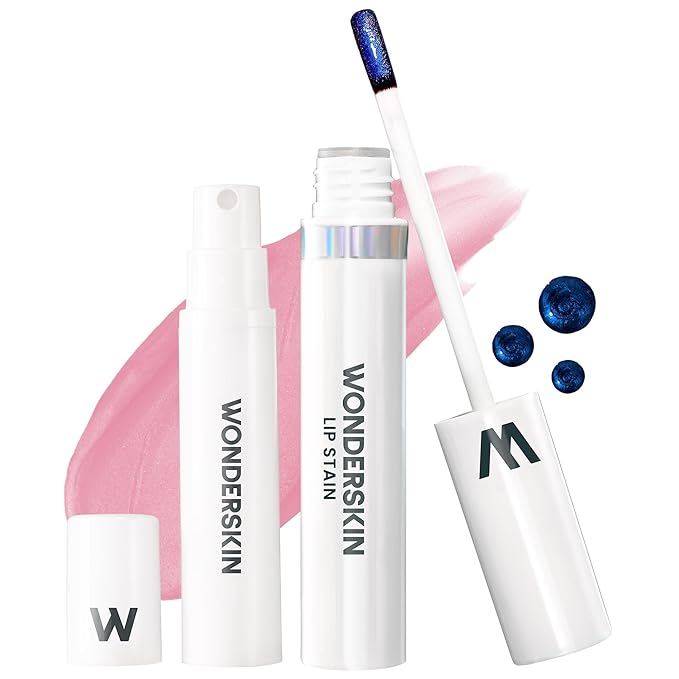 Wonderskin Wonder Blading All Day Lip Stain Peel Off Masque and Kit - Long Lasting, Waterproof Pink Lip Tint, Transfer Proof Natural Makeup Stain Kit (Beautiful)