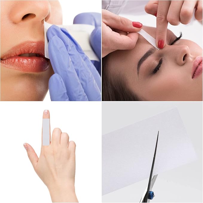 200 Pieces Large Non Woven Wax Strips 7.5 x 2.6 Inches Body and Facial Hair Removal Waxing Strips Soft Waxing Paper Sheets