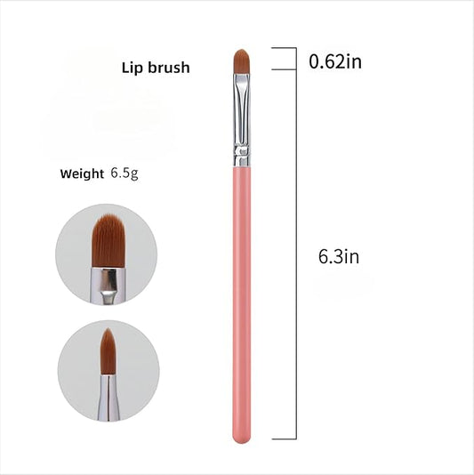 Lip Brush & Eye Shadow Brush - All-in-One Precision Eyeliner, Concealer, Lipstick Gloss Applicator for Detailed Eye & Lip Makeup Tools