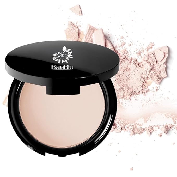 Organic Setting Powder | Non-Toxic, Vegan, Cruelty-Free, Talc-Free, Lightweight + Long Lasting for All Skin Types, Invisible Medium