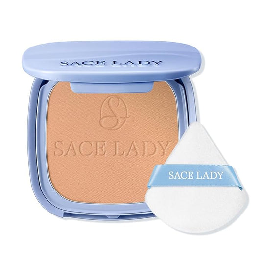 SACE LADY Face Powder Waterproof Setting Makeup, Talc-Free Oil Control Pressed Powder Compact for Women, Blurring Pores Matte Long Lasting Up to 24 Hours, Cruelty-Free (#04 Medium-Tan, 0.35Oz)