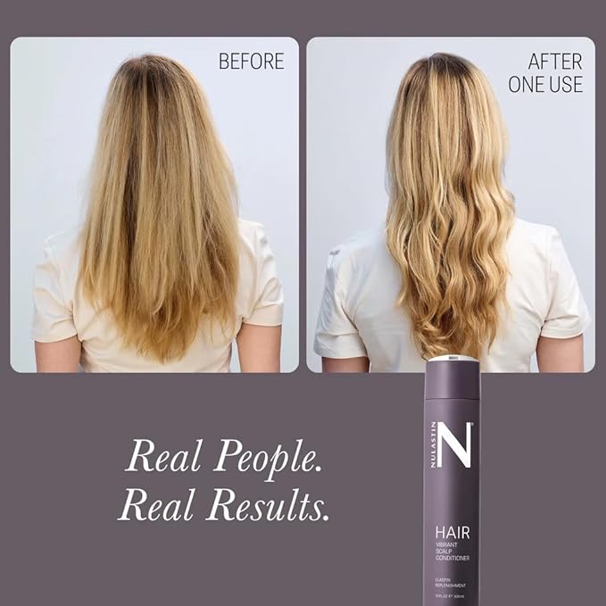 NULASTIN Vibrant Scalp Hair Conditioner - Volumizing Conditioner for Fine Hair - Supports the Appearance of Fuller, Healthy-Looking Strands at the Root - Color-Safe, Silicone Free & Vegan (10 Fl Oz)