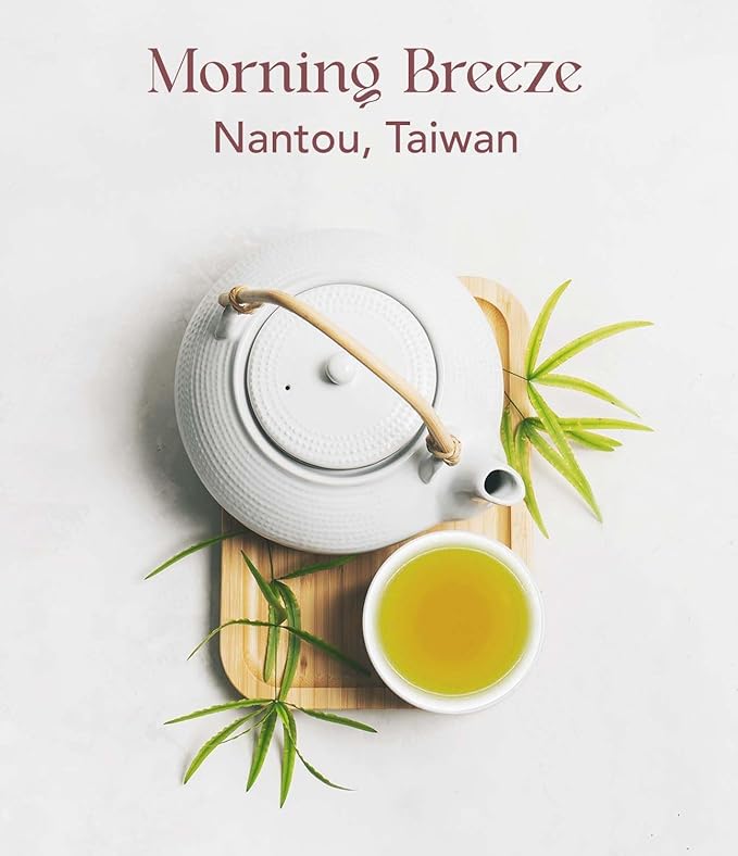 OOTINE | Morning Breeze Taiwan Oolong Tea (12 Sachets) | Lightly Oxidized for a Fresh, Green-Tea-Like Taste | Sugarcane & Freesia Notes | Hand-Picked Whole Leaves, Plastic-Free Sachets | Supports Gut Health & Multiple Infusions, Travel-Ready