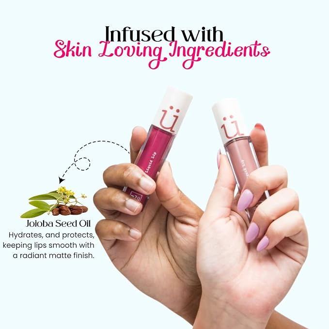 M2U NYC (Bare Nude Brown Matte Liquid Lipstick – Long Lasting High Impact Color with Up to 17H Wear – Matte Lipstick for Women – No Budge, Lightweight Creamy Vegan Formula Infused with Jojoba Oil