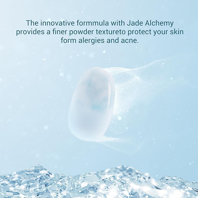 FLORASIS Breathable Loose Setting Powder, Flawless Jade Lightweight Long-Lasting Makeup Powder for Face (08 Amber)