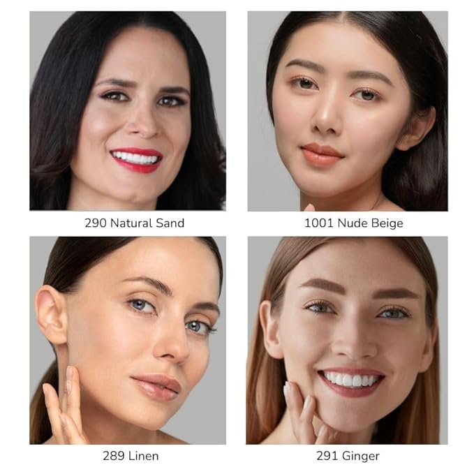 Emani Mineral Pressed Powder, Full Coverage Compact Foundation with Matte Finish, Long-Lasting Face Makeup Suitable for All Skin Types (1008 Deep G20 (Warm Ebony))