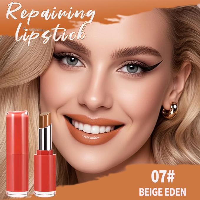 Matte Creamy Lipstick for Women, Long Lasting Waterproof Velvet Lipstick, Lip Stick Crayon Buildable Blendable Creamy Color, Moisturizing Longwear Lip Makeup 07#