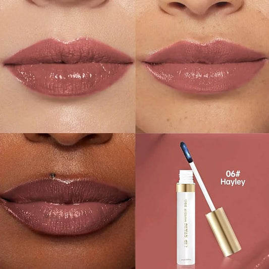 Lip Stain - Wipe-Off & Peel Off Lip Color | Waterproof, Long Lasting, Transfer-Resistant, Smudge-Proof Lip Tint | Easy Wipe Finish, High Pigment | All-Day Vibrant Kiss-Proof Lip Stain, dusty rose