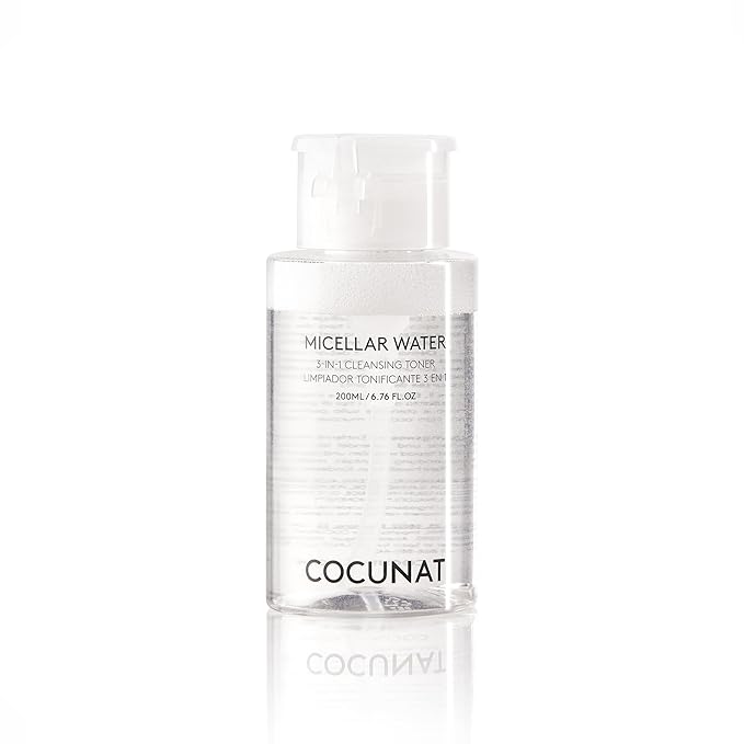 COCUNAT | Micellar Water 3-in-1 | Cleans, Tones and Removes Make-Up | Made with Aloe Vera & Lavender | All Skin Types | Silicone-Free & Paraben-Free | 200 ml