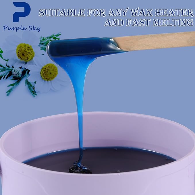 Smooth Hard Wax Beads Bulk - Professional Hair Removal Wax Kit for Coarse Hair & Sensitive Skin - Low Temperature, Painless Brazilian, Bikini, Face, Body Home Use (5lbs, Natural Pearl)