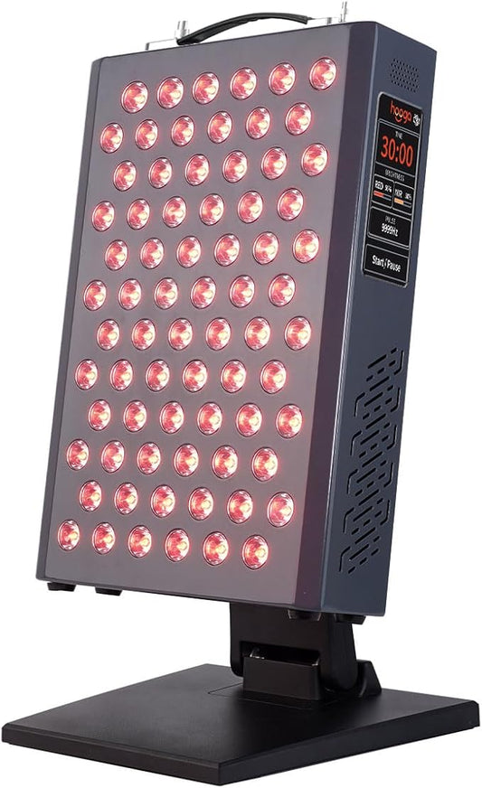Hooga Red Light Therapy, Red Near Infrared LED Panel, 72 Quad Chip Flicker Free LEDs, Ultra Series, Clinical Grade Device for Energy, Pain, Skin, Recovery, Sleep, Performance. ULTRA360.