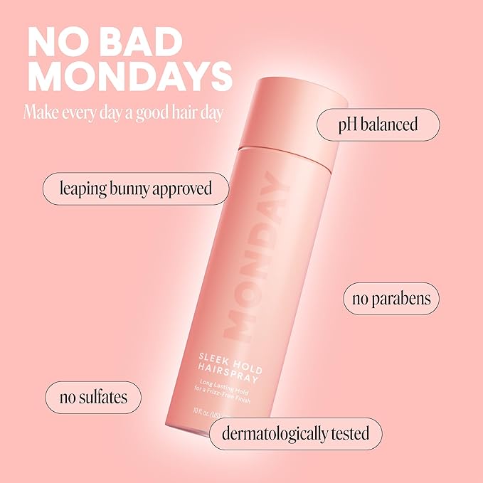 MONDAY HAIRCARE SLEEK HOLD Hairspray for long-lasting finish 329 mL