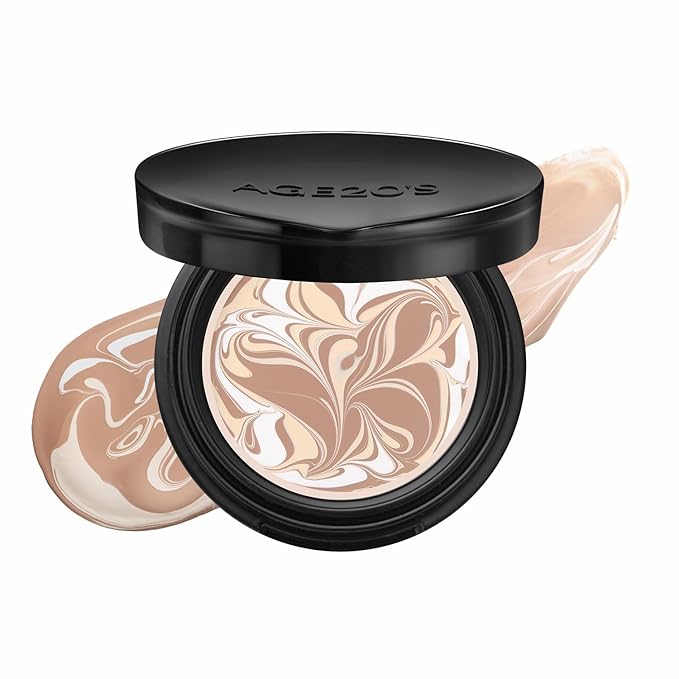 [MINI SIZE] AGE20'S Signature Essence Pact | 23W | Vegan Korean Cushion Foundation | Pack of 1 | Cream Foundation, Dewy & Glow Finish, Natural Coverage, SPF 50+ | 0.14 oz