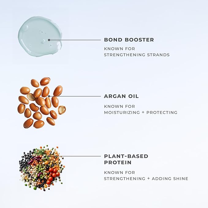 XMONDO Hair Recalibrate Bond Repair Conditioner | Vegan Formula with Maracuja Oil, Hyaluronic Acid, and Bond Building Technology to Rewind, Restore, and Reseal Dry Damaged Hair, 8 Fl Oz 1-Pack