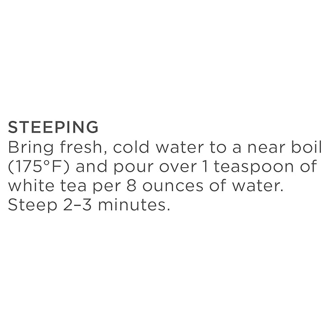 Tea Forte Peach Blossom Premium Organic Loose Leaf Caffeinated White Tea Blend Canister, Makes 35-50 Cups