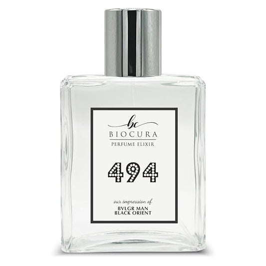 BC Perfume 494 Inspired by Bvlgr Man Black Orient For Men Replica Fragrance Dupes Eau de Parfum Spray Bottle 3.4 Fl Oz/100ml-X1