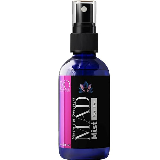 The 3-Ingredient Deodorant for Her | Natural Mineral Deodorant Spray for Women (No Aluminum Chlorohydrate) | Hypoallergenic and Paraben Free | Non-aerosol Whole Body Spray | Vanilla & Caramel | 4 oz