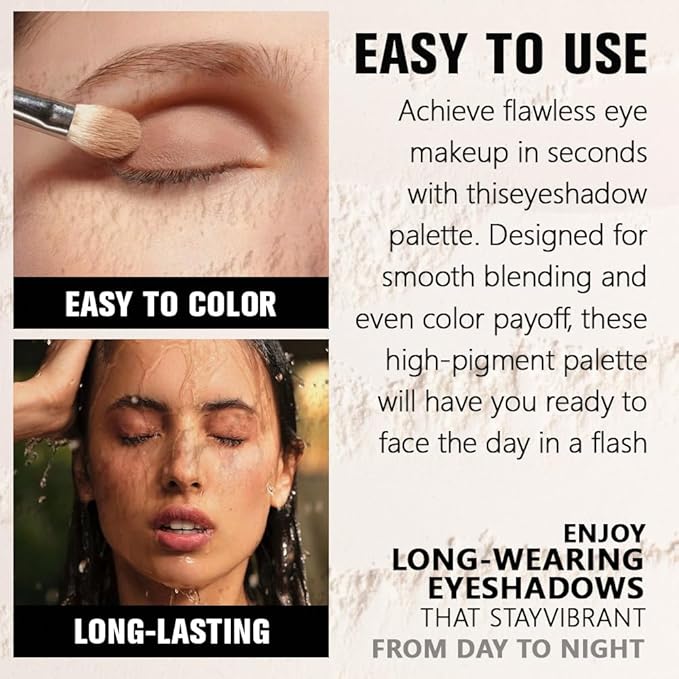 Single Matte Eye Shadow Palette Makeup, Mauve Taupe Matte Eyeshadow For Mature Women, Monochrome Eye Shadow Makeup, Pigmented Waterproof Sombras Para Ojos, Vegan, Talc, Paraben & Cruelty Free, 25