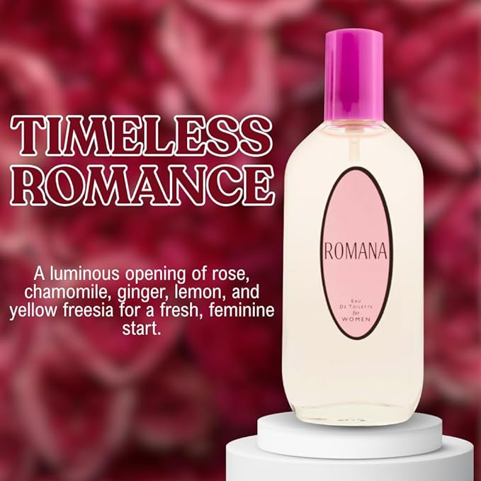 American Collection perfumes for women – INSPIRED by A WORLD RENOWED WOMEN'S PERFUME – Rose, Chamomile, Ginger, White Musk – Fresh, Floral, Elegant, Long-Lasting – Premium Womens Perfume 3.4 oz