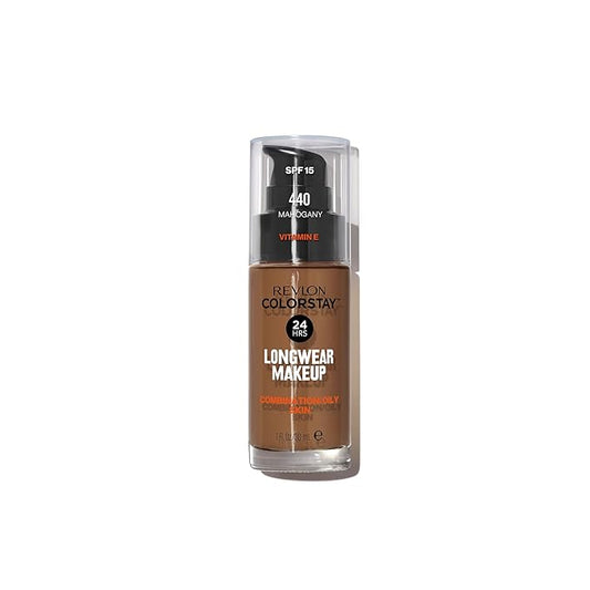 Revlon Colorstay SPF 15 Makeup Foundation for Combination/Oily Skin, Mahogany, 1 Fl Oz