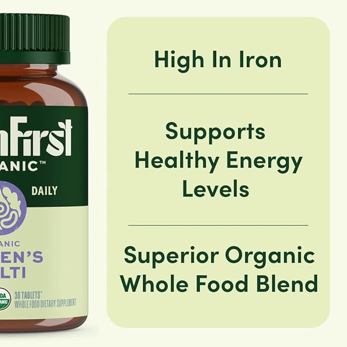 Once Daily Multivitamin for Women 50+, Supports Bone Strength, Energy, and Heart Health, 30 Count