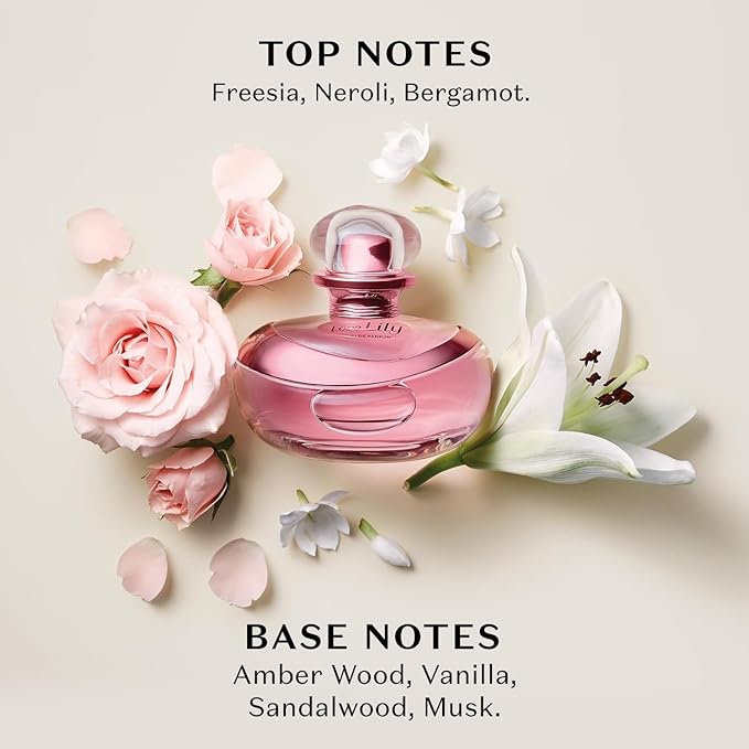 O BOTICARIO Love Lily Eau de Parfum, Long-Lasting, Amber Floral Fragrance Perfume for Women, 2.5 Ounce