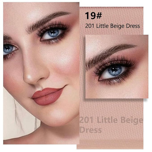 Matte Singe Eye Shadow Palette Makeup, Matte Nude Pink Monochrome Eyeshadow For Old Women, Mini Singe Pressed Pigmented Waterproof Sombras Para Ojos, Vegan, Talc, Paraben & Cruelty Free, 19