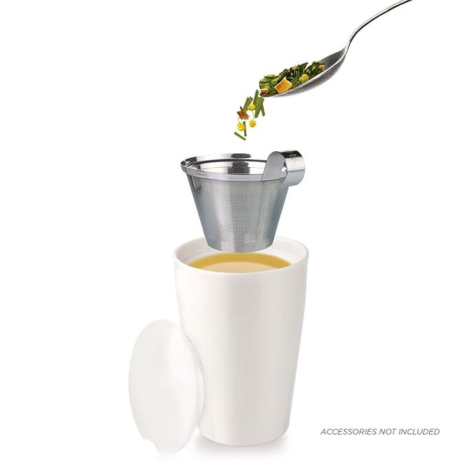 Tea Forte Orange Jasmine Premium Organic Loose Leaf Caffeinated Green Tea Blend Canister, Makes 35-50 Cups