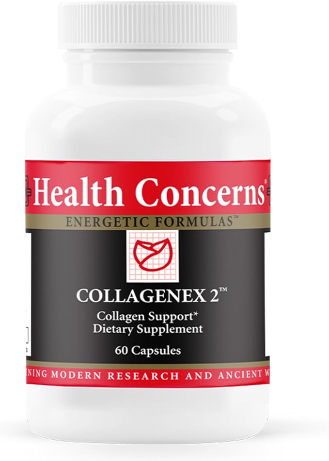 Health Concerns Collagenex 2 – Collagen Supplement for Joint Support & Flexibility – Natural Eggshell Membrane for Men & Women - Connective Tissue Support – Chinese Herbal Supplement - 60 Capsules
