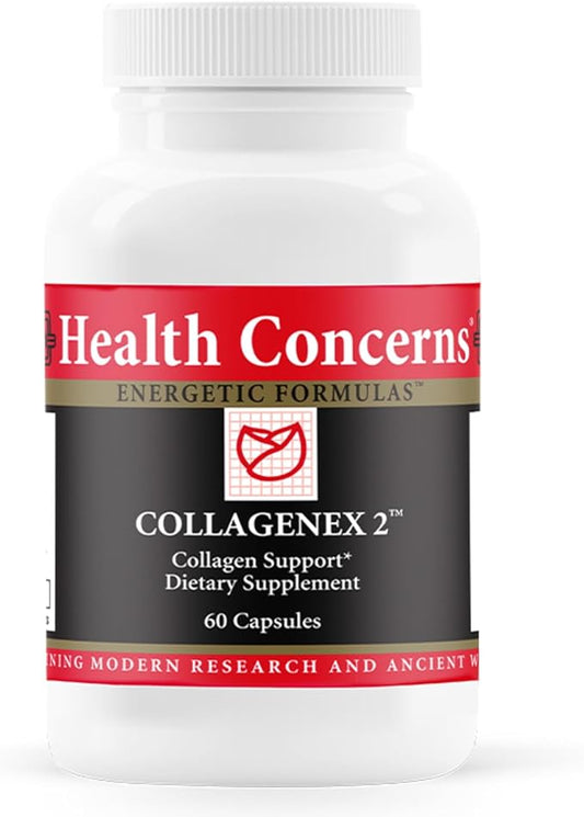 Health Concerns Collagenex 2 – Collagen Supplement for Joint Support & Flexibility – Natural Eggshell Membrane for Men & Women - Connective Tissue Support – Chinese Herbal Supplement - 60 Capsules