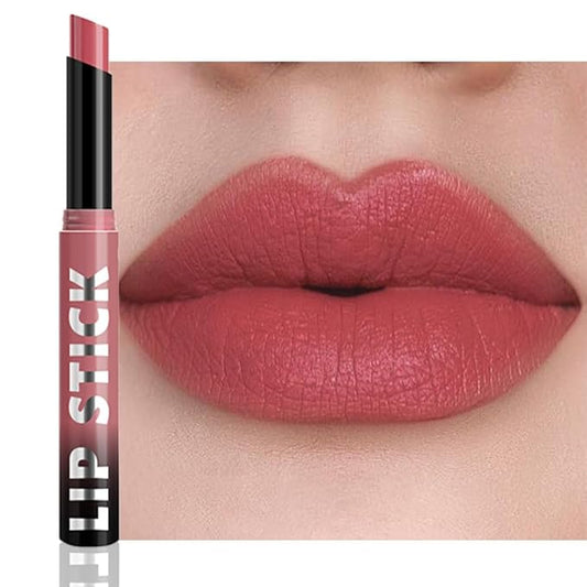 Coral Red Matte Lipstick for Women, Long Lasting Waterproof Transfer-Proof Vegan, 24 Hours Moisturizing Glossy Shine Lip Gloss, Lipstick Palette Beauty Products Makeup All-Day Formula A02#