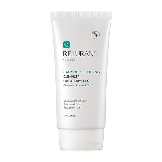 REJURAN® Advanced Calming & Soothing Cleanser, c-PDRN® - Gentle Gel Face Wash Suitable for Sensitive Skin, Effectively Retains Moisture (5.29 oz)