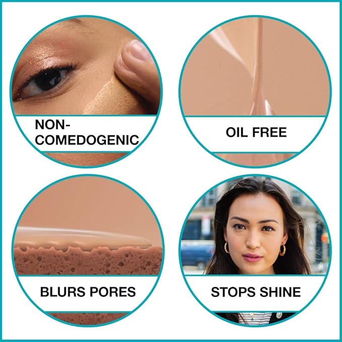 Maybelline New York Fit Me Matte + Poreless Liquid Foundation, Pouch Format, 220 Natural Beige, 1.3 Ounce