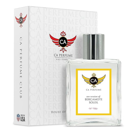 CA Perfume Impression of Bergamote Soleil for Women & Men Eau De Parfum Spray Long Lasting Citrus Aromatic Perfume (3.4 Fl Oz / 100ml)