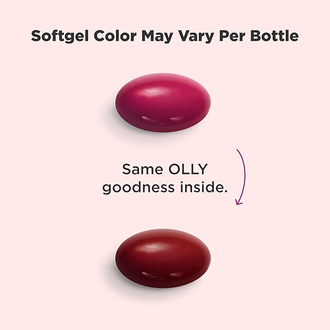 OLLY Ultra Women's Multi Softgels, Overall Health and Immune Support, Omega-3s, Iron, Vitamins A, D, C, E, B12, Daily Multivitamin, 30 Day Supply - 60 Count (Pack of 2)